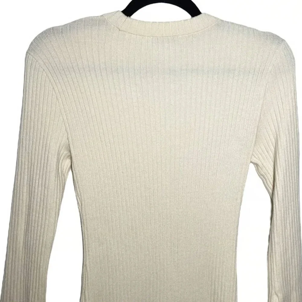 AYR Merino Wool Ivory Sweater Dress - Picture 4 of 5